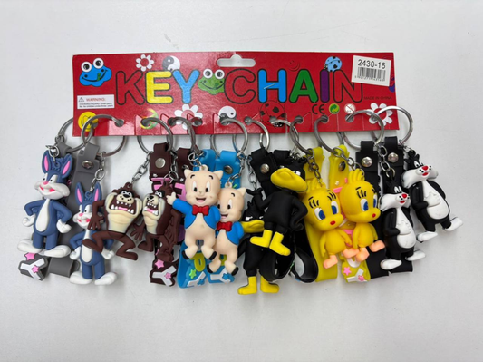 Set de 12 Llaveros diseños  Looney Tunes 8.0