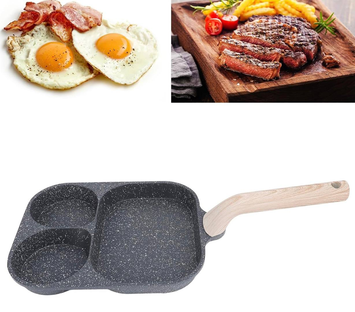 Sartén de 3 Divisiones (Multiusos) 8.0  COCINA
