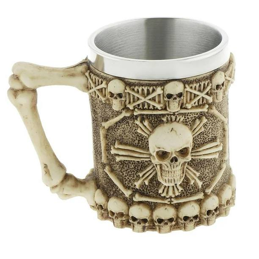 Vaso de Calavera de Acero Inoxidable M002  8.0 COLECCIONABLE