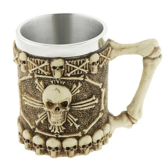 Vaso de Calavera de Acero Inoxidable M002  8.0 COLECCIONABLE