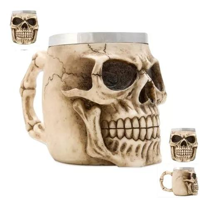Vaso de Calavera de Acero Inoxidable M004 8.0 COLECCIONABLE