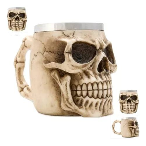 Vaso de Calavera de Acero Inoxidable M004 8.0 COLECCIONABLE