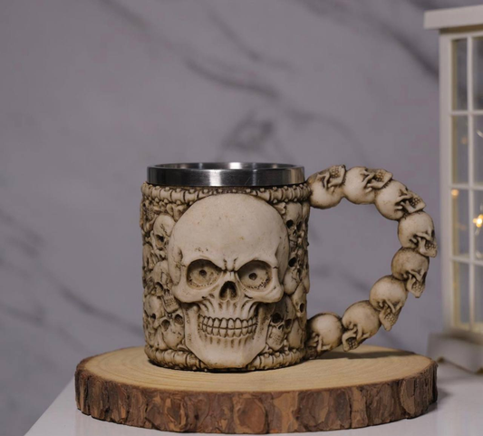 Vaso de Calavera de Acero Inoxidable  M003  8.0 COLECCIONABLE