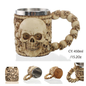 Vaso de Calavera de Acero Inoxidable  M003  8.0 COLECCIONABLE