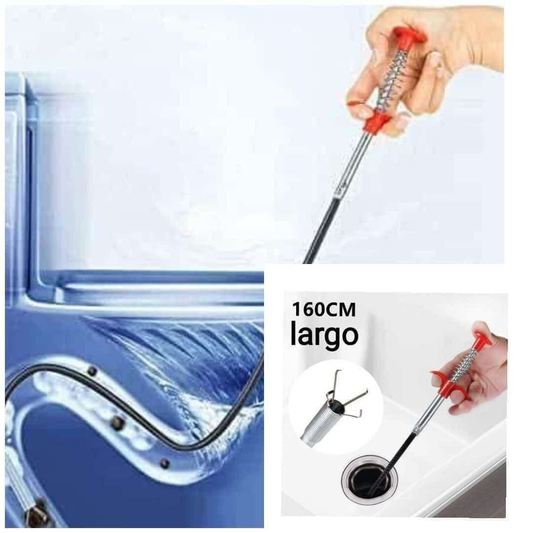 Gancho Flexible limpiador de Tuberias 9.0  HOGAR