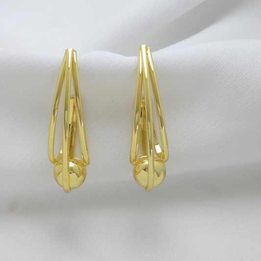 Aretes Golfied 18K B1