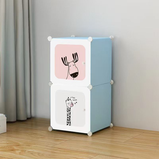 Ropero de 2 Cubos con Diseño de Dibujos Animados (Código JLS-SN-2) 10.0  HOGAR