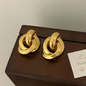 Aretes Chunky, COBRE BAÑADO 18K - ALTA CALIDAD  - B1