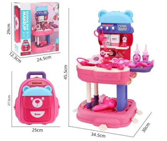 Juguete - Mochila 3 en 1 - Cosméticos de Plástico 💄🎒 10.0