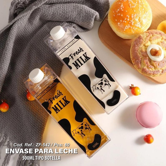 Envase para Leche 500 ml Tipo Botella  COCINA