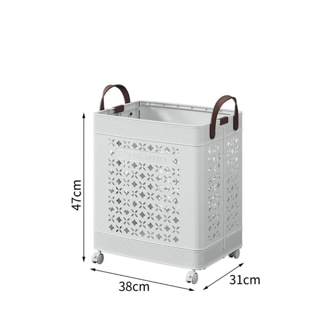 Cesta Plegable con Ruedas para Ropa   HOGAR