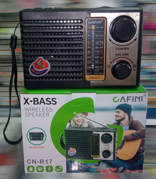 Radio Multibanda con Bluetooth y Energía Solar - Modelo R17 10.0  HOGAR