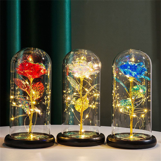 Rosa Eterna con Luz LED - Modelo JS-273 10.0  HOGAR