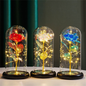 Rosa Eterna con Luz LED - Modelo JS-273 10.0  HOGAR