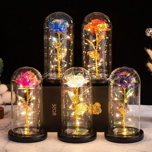 Rosa Eterna con Luz LED - Modelo JS-273 10.0  HOGAR