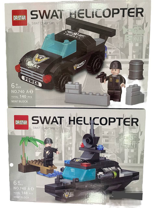 Set de Construcción "SWAT Helicóptero" - Modelo LCX-740A 10.0  JUGUETES