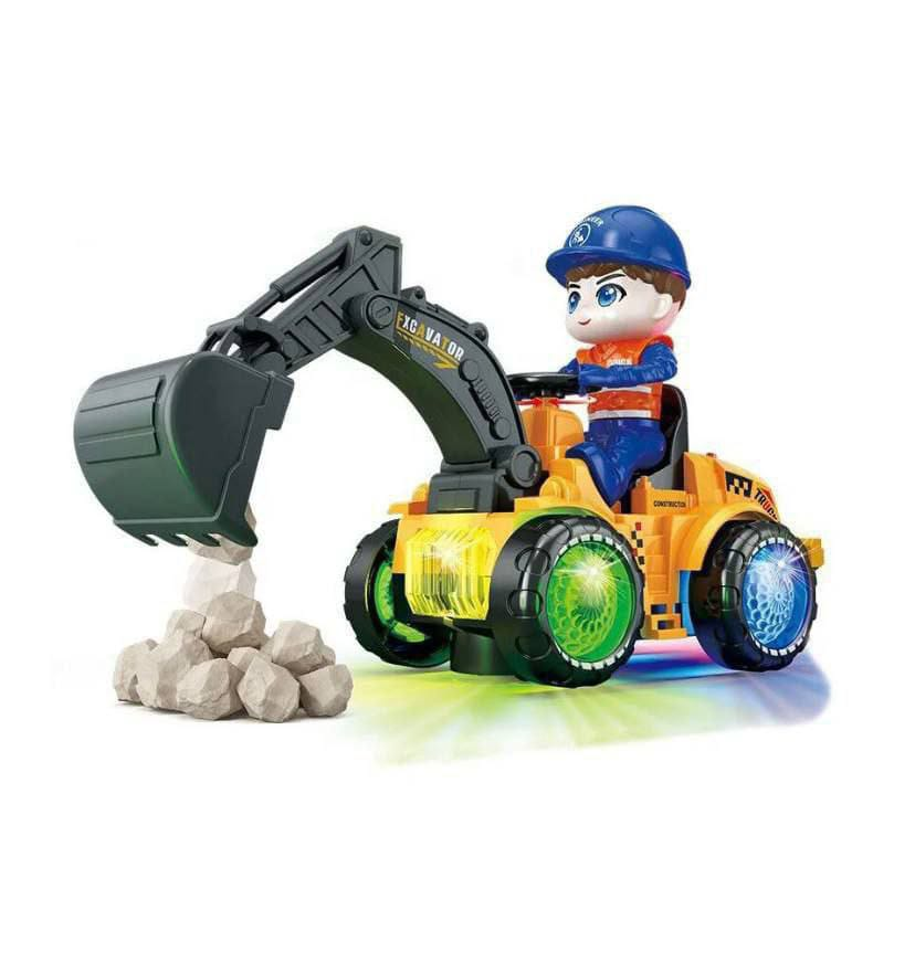 Excavadora Eléctrica con Luces y Sonido - Modelo AJ-6608-21B 10.0  JUGUETES