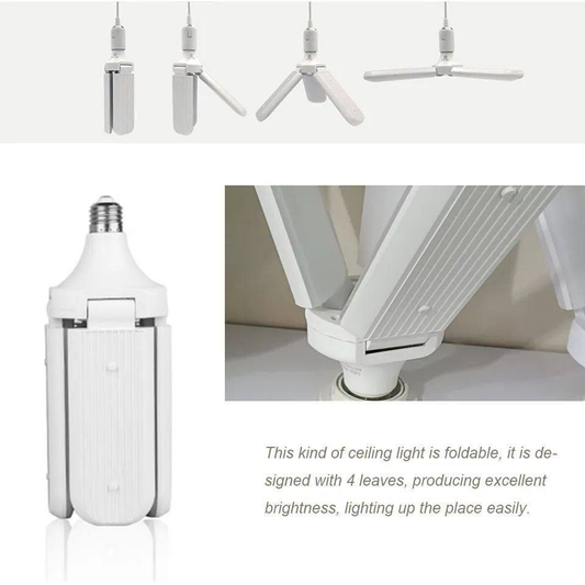 Foco en Forma de Ventilador LED Plegable  HOGAR