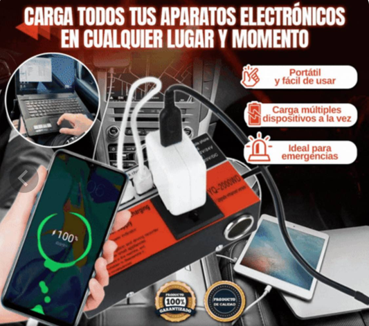 INVERSOR DE VOLTAJE 12V/24V A 220V - 15.0 VEHICULOS