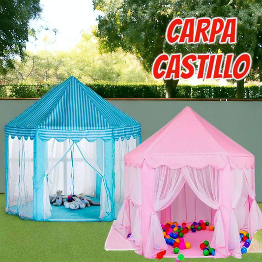 🏰 CARPA HEXAGONAL CASTILLO INFANTIL 15.0  JUGUETE