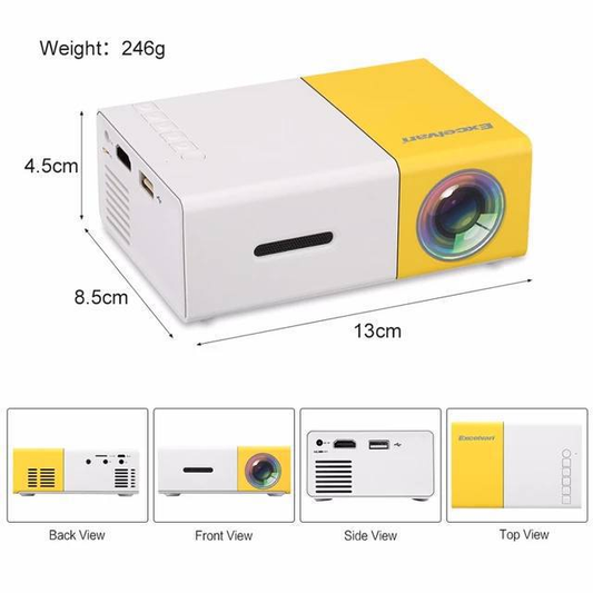 🎬 MINI PROYECTOR LED  2.0 TECNOLOGIA