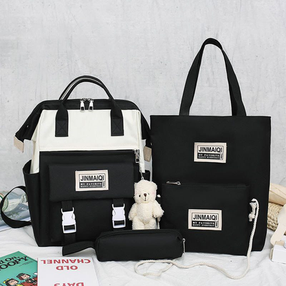 🎒 SET DE MOCHILAS JINMA  (4 PIEZAS) 11.0