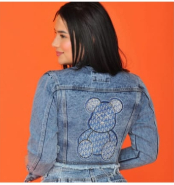 Chaqueta en Jean con Diseño  R 1 ROPA DE MUJER