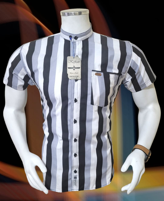 CAMISA MANGA CORTA A RAYAS  R2 ROPA DED HOMBRE