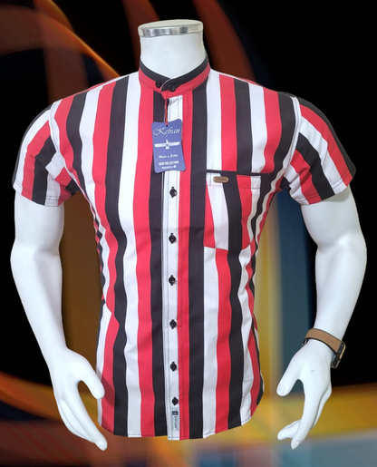 CAMISA MANGA CORTA A RAYAS  R2 ROPA DED HOMBRE