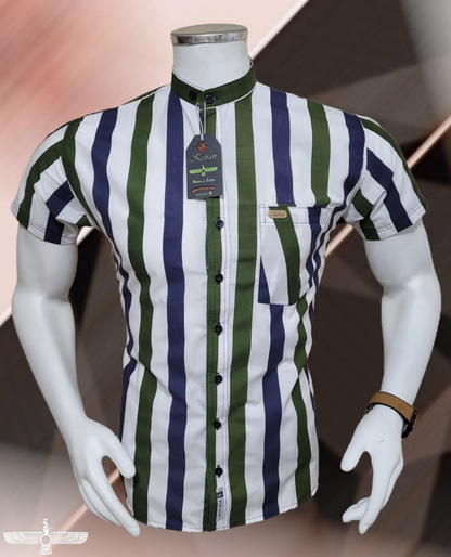 CAMISA MANGA CORTA A RAYAS  R2 ROPA DED HOMBRE