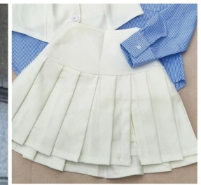FALDA SHORT PLISADA - R2 - ROPA DE MUJER