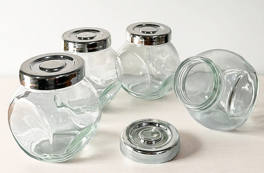SET DE 4 CONDIMENTEROS REDONDOS  17.0  COCINA