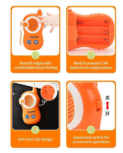 Walkie Talkies para Niños con Música 13.0 JUGUETES