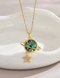 COLLAR SATURNO EN ACERO  B2