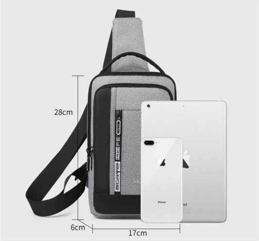 BOLSO CRUZADO CON CABLE USB PARA HOMBRE 1.0