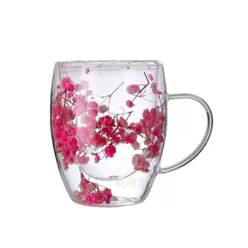 Vasos Dobles con Flores Eternas  3.0