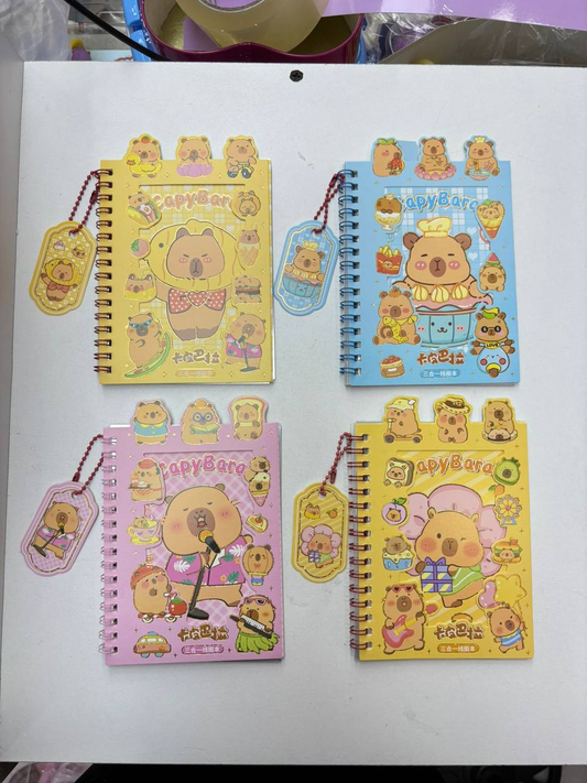 Cuaderno de Stickers Capibara 8.0 PAPELERIA