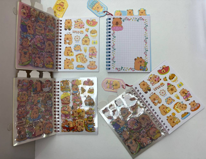 Cuaderno de Stickers Capibara 8.0 PAPELERIA
