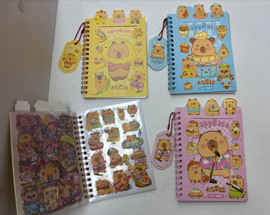 Cuaderno de Stickers Capibara 8.0 PAPELERIA
