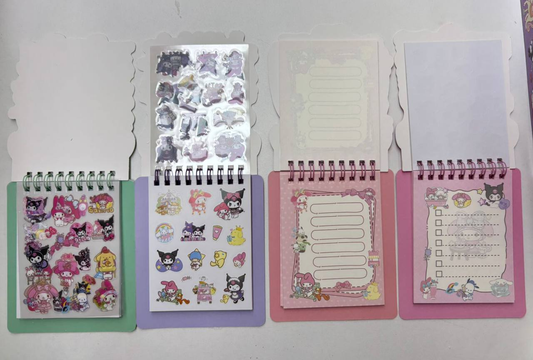 Cuaderno de Stickers Sanrio 8.0 PAPELERIA