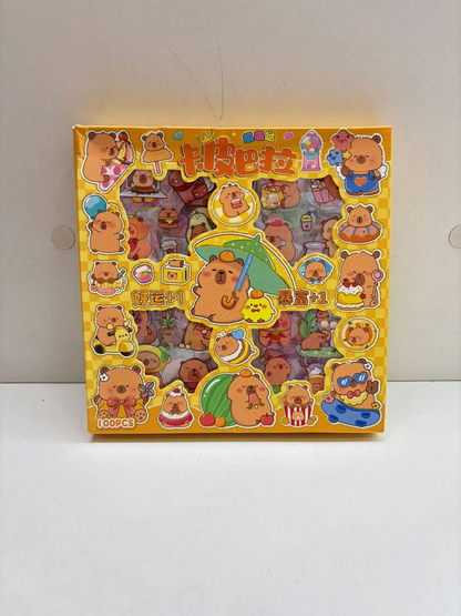 Caja de Stickers Capibara 8.0 PAPELERIA