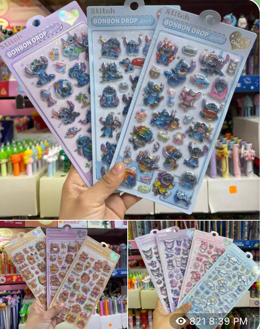 Stickers 3D Varios Modelos 8.0 PAPELERIA