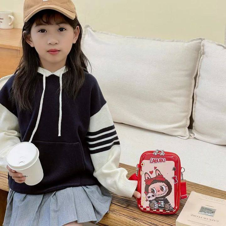 Z-Bolso de Hombro Labubu para niña 13.0