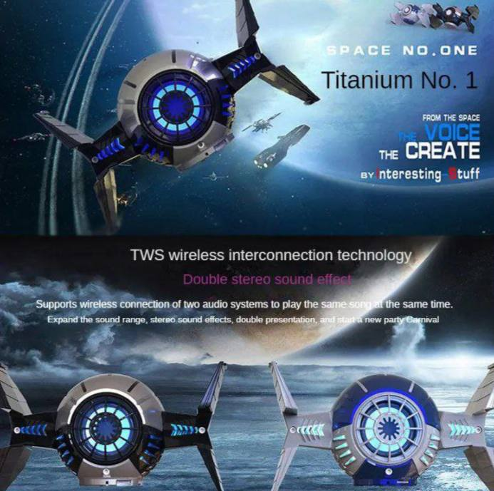 Parlante - Altavoz Bluetooth con Forma de Nave Espacial 13.0 TECNOLOGIA