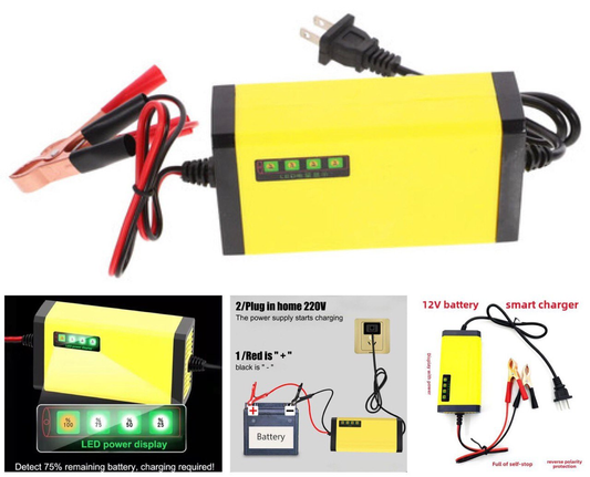 Cargador de Batería 12V 2A-3A  5.0 VEHICULOS