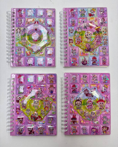 Cuaderno pasta de agua con  Stikers Grandecitos  8.0