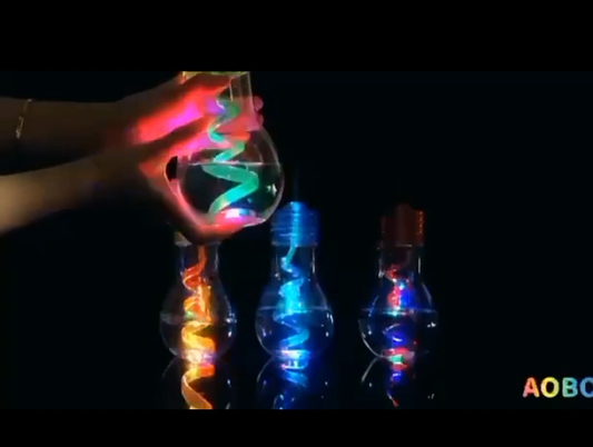 Vaso en Forma de Foco con Luces. 13.0 HOGAR
