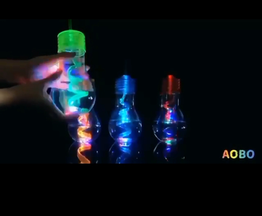 Vaso en Forma de Foco con Luces. 13.0 HOGAR