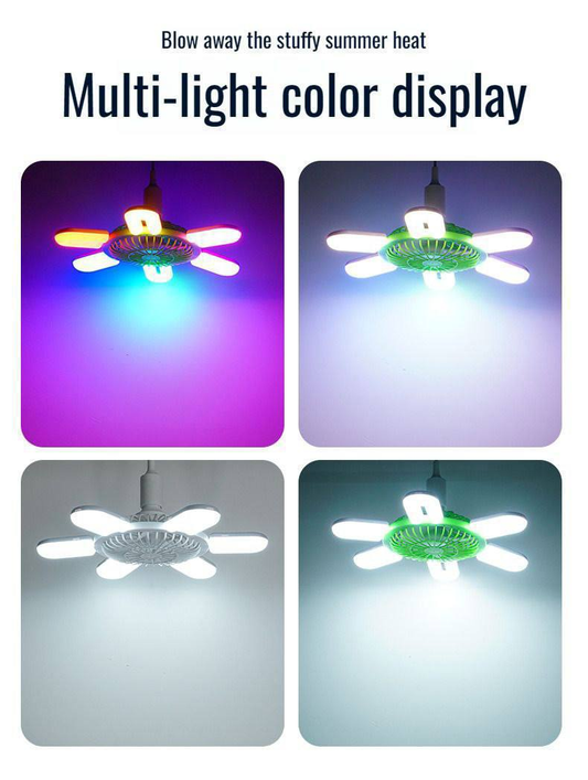 Ventilador de techo + lámpara (60W)