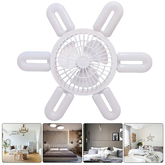 Ventilador de techo + lámpara (60W)